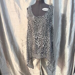 Stylish Leopard Print Sleeveless Top